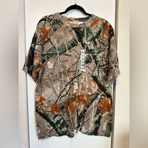 Vintage Outfitters Ridge Camouflage Pocket T-Shirt Y2K Fusion 3D - Men L